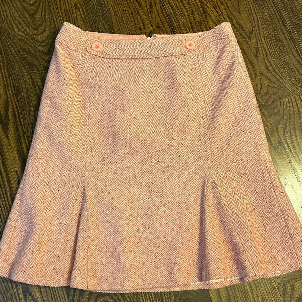 Ann Taylor Midi Pink Skirt, Women's Size US 8